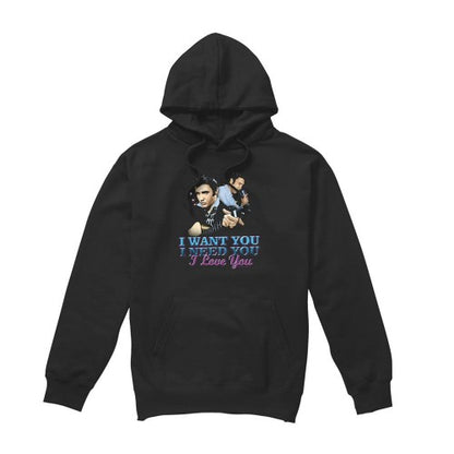 Front - Elvis Presley Unisex Adult I Want You Hoodie