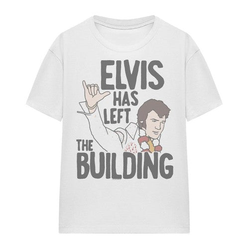 Front - Elvis Presley Womens/Ladies Elvis Has Left The Building T-Shirt