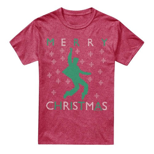 Front - Elvis Presley Unisex Adult Dancing Ugly T-Shirt