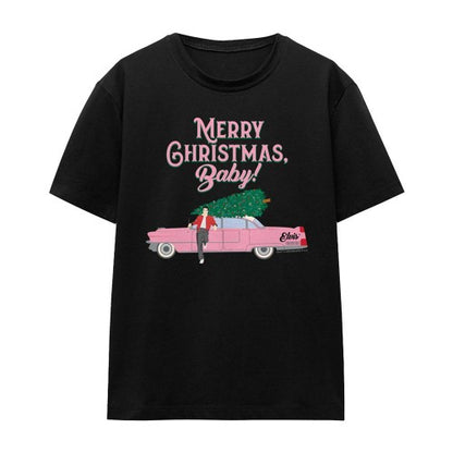 Front - Elvis Presley Womens/Ladies Merry Christmas Baby T-Shirt