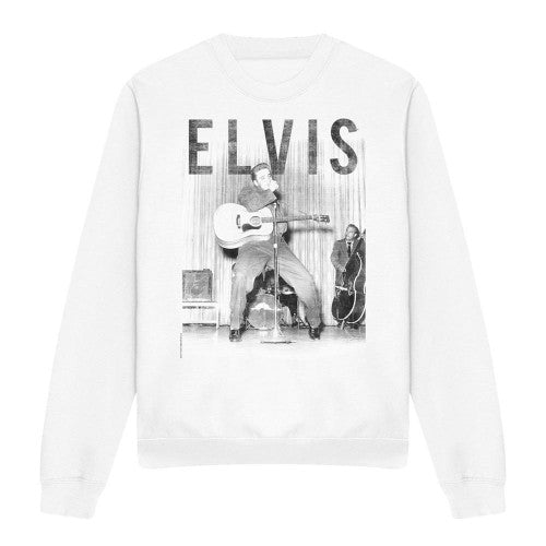 Front - Elvis Presley Unisex Adult With The Band Sweatshirt