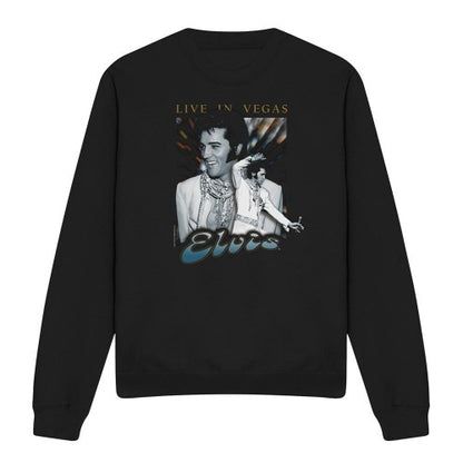 Front - Elvis Presley Unisex Adult Live In Vegas Sweatshirt