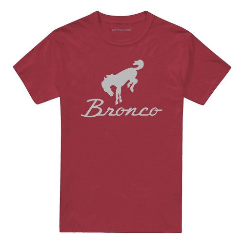 Front - Ford Unisex Adult Bronco Chrome Logo T-Shirt