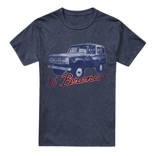 Front - Ford Unisex Adult Bronco 66 Classic T-Shirt