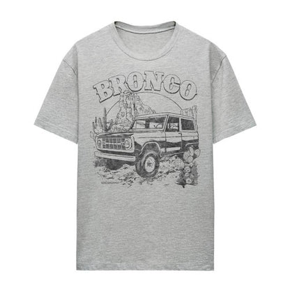 Front - Ford Womens/Ladies Bronco Desert T-Shirt