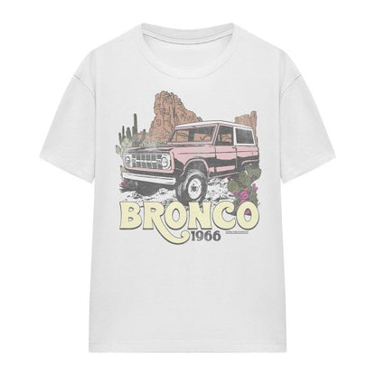 Front - Ford Womens/Ladies Bronco 1966 Desert T-Shirt