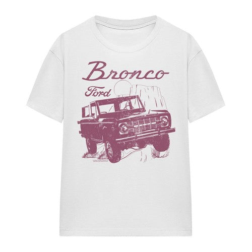 Front - Ford Womens/Ladies Bronco Wild West T-Shirt