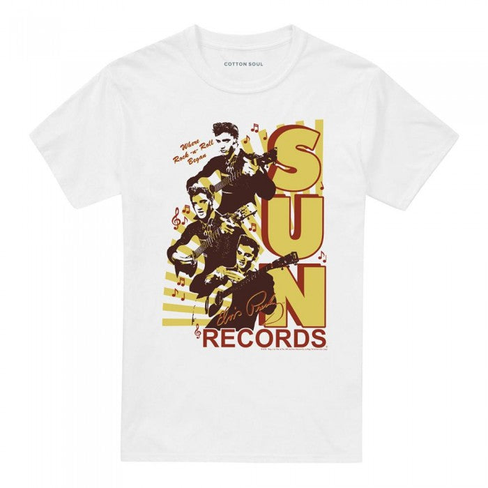 Front - Elvis Presley Unisex Adult Tri Print T-Shirt