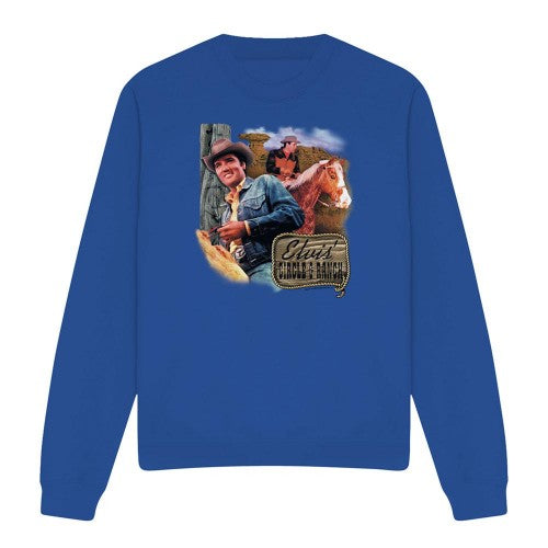 Front - Elvis Presley Unisex Adult Ranch Sweatshirt
