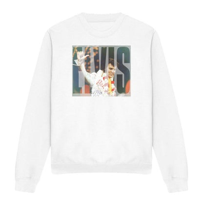 Front - Elvis Presley Unisex Adult Aloha Knockout Sweatshirt