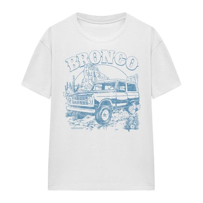Front - Ford Womens/Ladies Bronco Desert T-Shirt