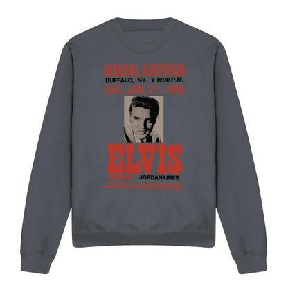 Front - Elvis Presley Unisex Adult Buffalo 1956 Sweatshirt
