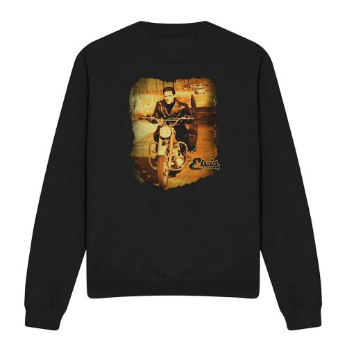 Front - Elvis Presley Unisex Adult Hit The Road Sweatshirt