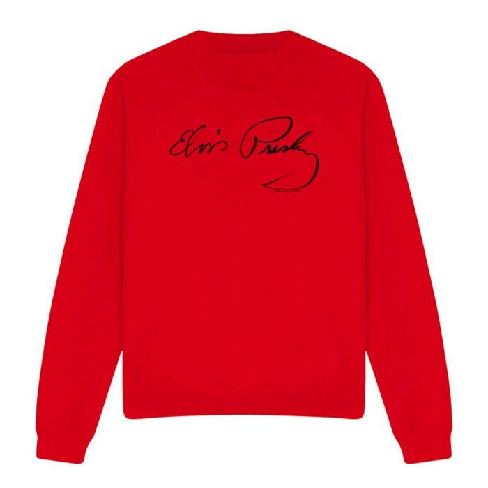 Front - Elvis Unisex Adult Signature Sketch Sweatshirt