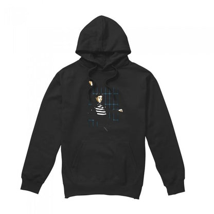 Front - Elvis Presley Unisex Adult Blue Bars Hoodie