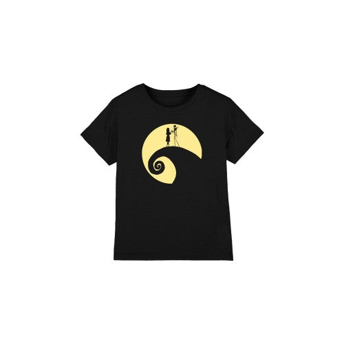 Front - The Nightmare Before Christmas Childrens/Kids Jack Sally Circle T-Shirt