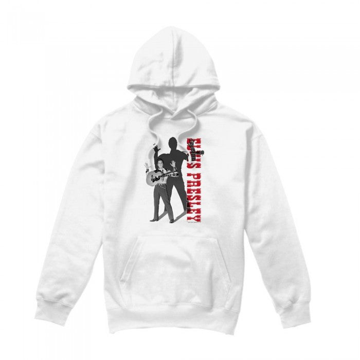 Front - Elvis Presley Unisex Adult Look No Hands Hoodie