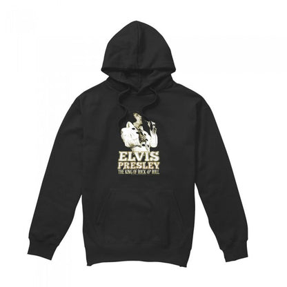 Front - Elvis Presley Unisex Adult Golden Hoodie
