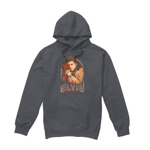 Front - Elvis Presley Unisex Adult Stripes Hoodie