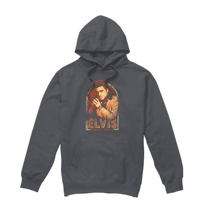 Front - Elvis Presley Unisex Adult Stripes Hoodie