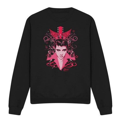 Front - Elvis Presley Unisex Adult Lets Face It Sweatshirt