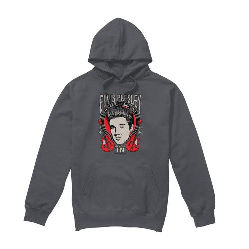 Front - Elvis Presley Unisex Adult Elvis Rock Hoodie