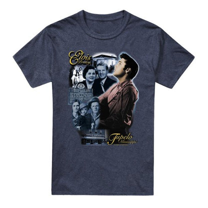 Front - Elvis Unisex Adult Tupelo T-Shirt