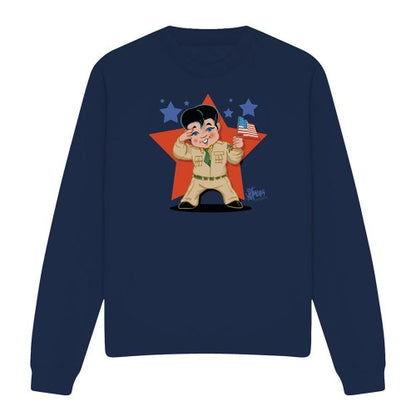 Front - Elvis Presley Unisex Adult Lil G I Sweatshirt