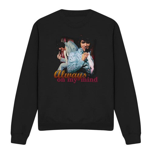 Front - Elvis Presley Unisex Adult Always On My Mind Sweatshirt