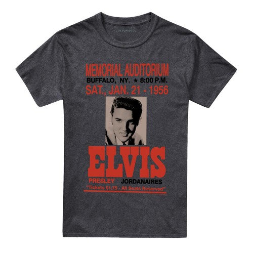 Front - Elvis Presley Unisex Adult Buffalo 1956 T-Shirt
