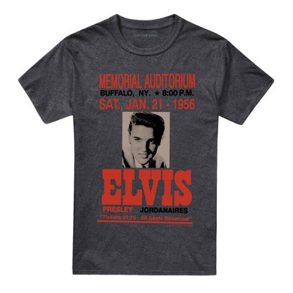 Front - Elvis Presley Unisex Adult Buffalo 1956 T-Shirt