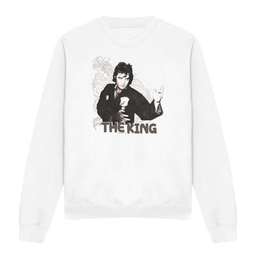 Front - Elvis Presley Unisex Adult Fighting King Sweatshirt