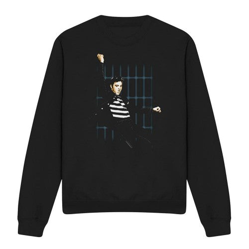 Front - Elvis Presley Unisex Adult Blue Bars Sweatshirt
