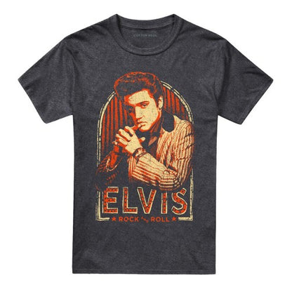 Front - Elvis Presley Unisex Adult Stripes T-Shirt
