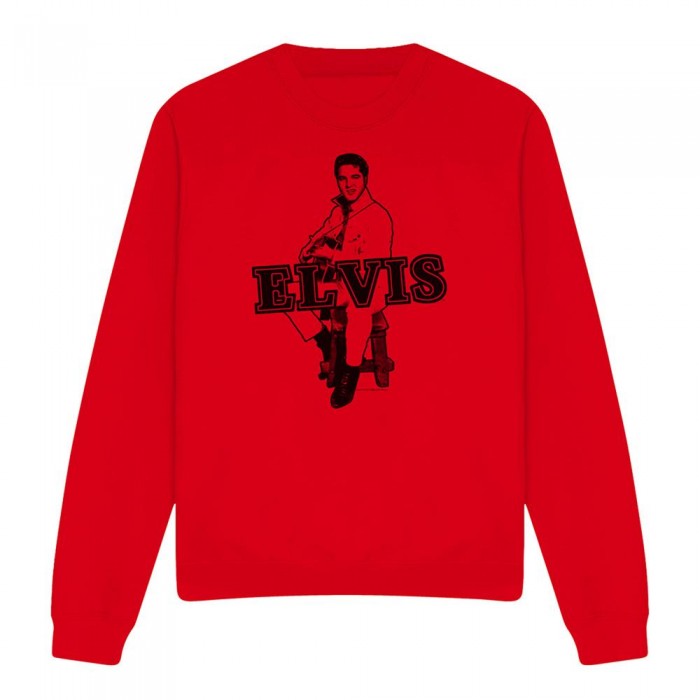 Front - Elvis Presley Unisex Adult Jamming Sweatshirt