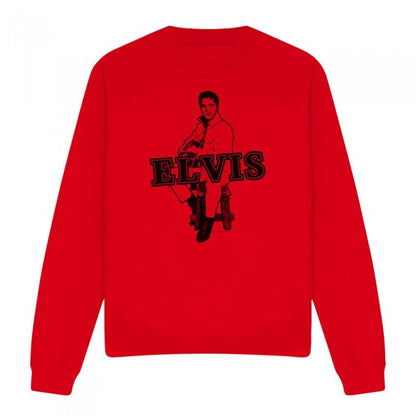 Front - Elvis Presley Unisex Adult Jamming Sweatshirt