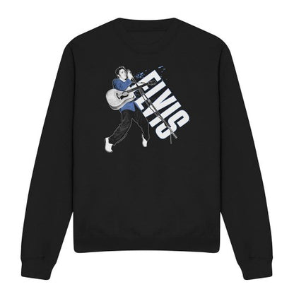 Front - Elvis Presley Unisex Adult On His Toes Sweatshirt