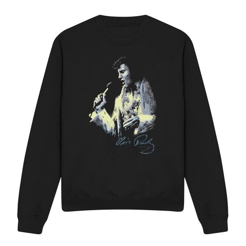 Front - Elvis Presley Unisex Adult Painted King Sweatshirt