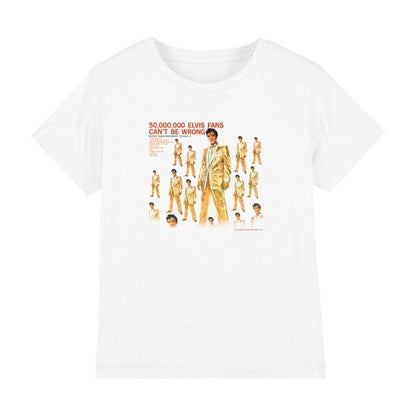 Front - Elvis Childrens/Kids 50 Million Fans T-Shirt