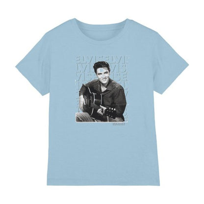 Front - Elvis Presley Childrens/Kids Repeat Print T-Shirt