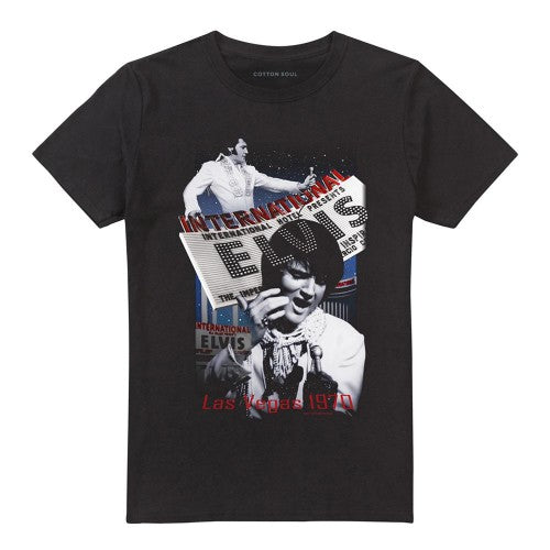Front - Elvis Presley Unisex Adult International Hotel T-Shirt