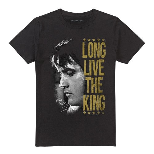 Front - Elvis Presley Unisex Adult Long Live The King T-Shirt