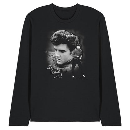 Front - Elvis Presley Unisex Adult Sweater Long-Sleeved T-Shirt
