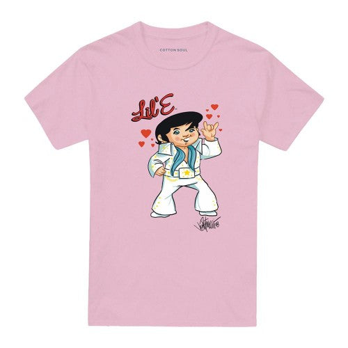Front - Elvis Presley Unisex Adult Lil E T-Shirt