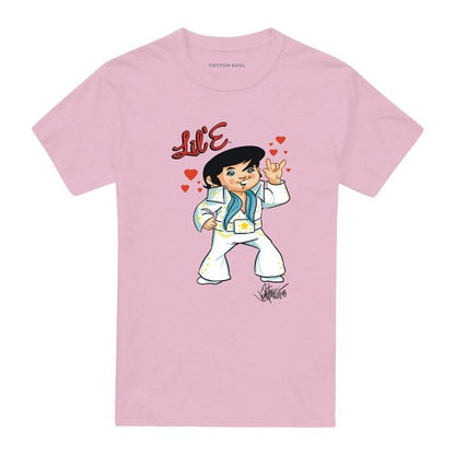 Front - Elvis Presley Unisex Adult Lil E T-Shirt