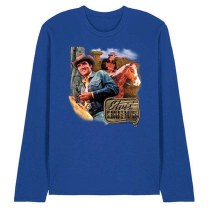 Front - Elvis Presley Unisex Adult Ranch Long-Sleeved T-Shirt