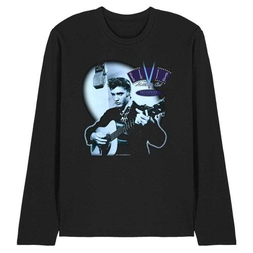 Front - Elvis Presley Unisex Adult Hillbilly Cat Long-Sleeved T-Shirt