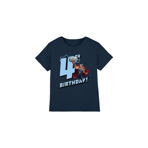 Front - Thor Childrens/Kids 4th Birthday T-Shirt