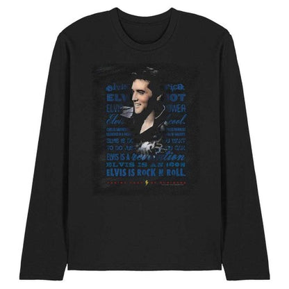 Front - Elvis Presley Unisex Adult Icon Long-Sleeved T-Shirt