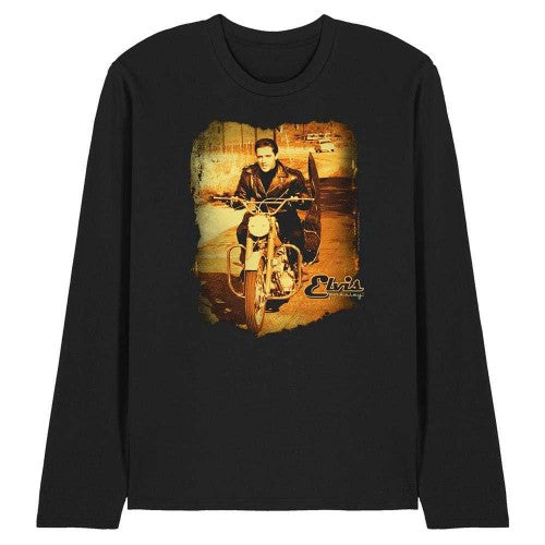 Front - Elvis Presley Unisex Adult Hit The Road Long-Sleeved T-Shirt